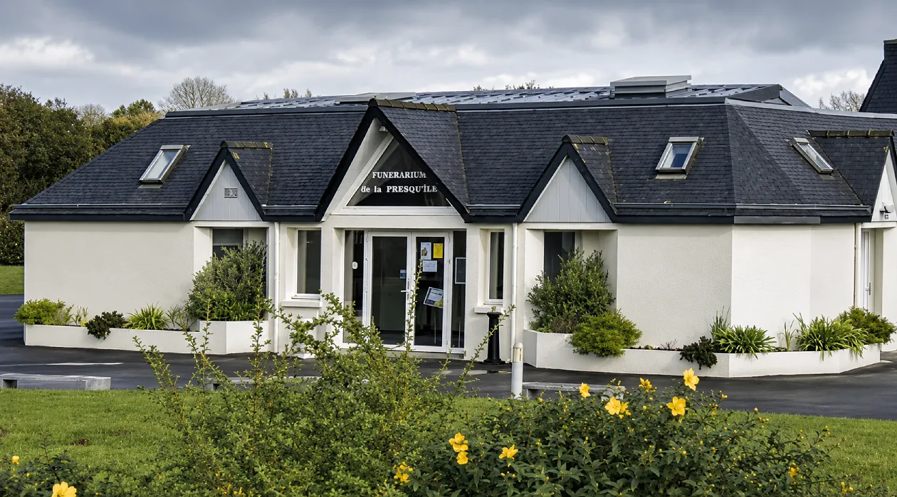 Funérarium de la Presqu'ile — salon d'accueil